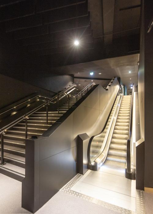 escalators in AO Arena